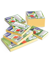 Lipnūs lapeliai FORPUS, 75x75 mm, 400 lapelių, geltoni