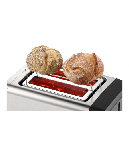 Bosch DesignLine Toaster TAT4P420 Power 970 W, Number of slots 2, Housing material Stainless Steel, Stainless steel/Black