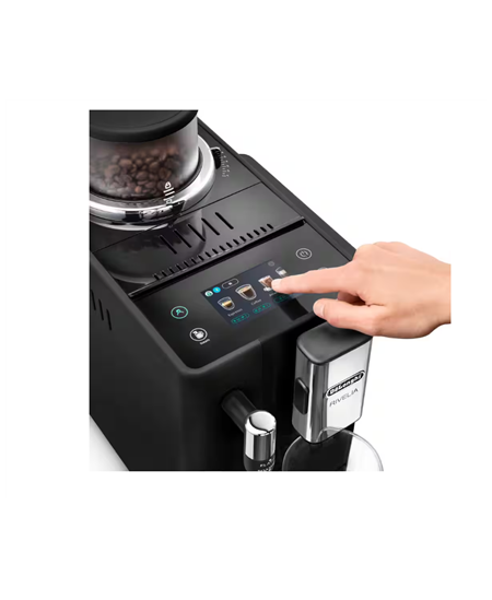 Delonghi Coffee Machine | EXAM 440.35.B RIVELIA | Pump pressure 19 bar | Built-in milk frother | Automatic | 1450 W | Onyx Black