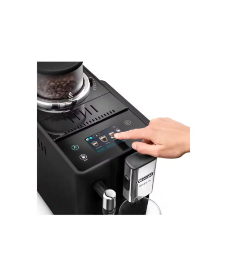 Delonghi Coffee Machine | EXAM 440.35.B RIVELIA | Pump pressure 19 bar | Built-in milk frother | Automatic | 1450 W | Onyx Black