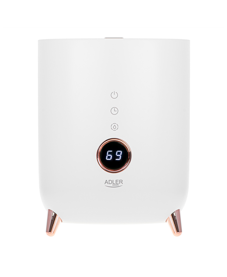 Adler | AD 7972 | Humidifier | 23 W | Water tank capacity 4 L | Suitable for rooms up to 35 m² | Ultrasonic | Humidification ca
