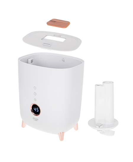 Adler | AD 7972 | Humidifier | 23 W | Water tank capacity 4 L | Suitable for rooms up to 35 m² | Ultrasonic | Humidification ca