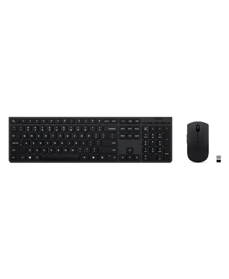 Lenovo Professional Wireless Rechargeable Combo Keyboard and Mouse | Keyboard and Mouse Set | Wireless | Mouse included | Estoni