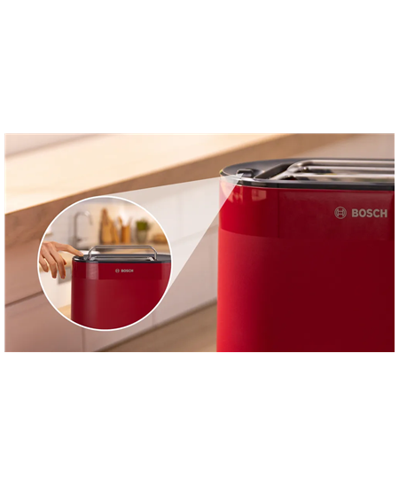 Bosch Compact Toaster | TAT2M124 MyMoment | Power 950 W | Number of slots 2 | Housing material Plastic | Red