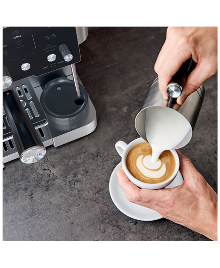 NINJA | Luxe Cafe Essential Espresso Machine | ES501EU | Pump pressure 9 bar | Built-in milk frother | Semi-automatic | Black