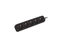 Lanberg Cable Power Strip, 5X French Outlets Quality-Grade Copper, 3 m | PS0-05E-0300-BK