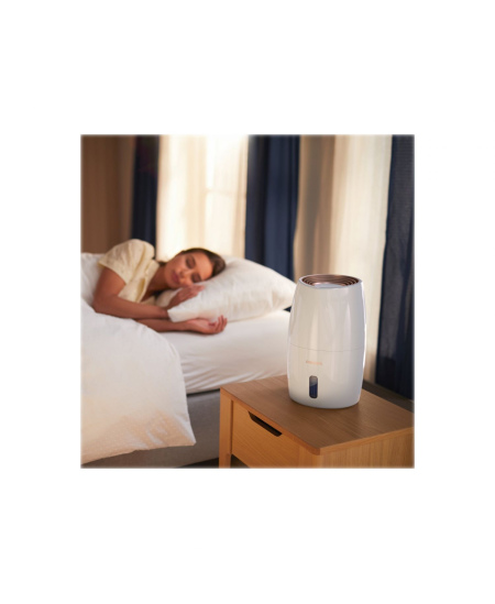 Philips HU2716/10 Humidifier, 17 W, Water tank capacity 2 L, Suitable for rooms up to 32 m², NanoCloud evaporation, Humidificat