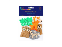 Lipdukai 3D iš putų MIŠKO ŽVĖRYS, 12vnt