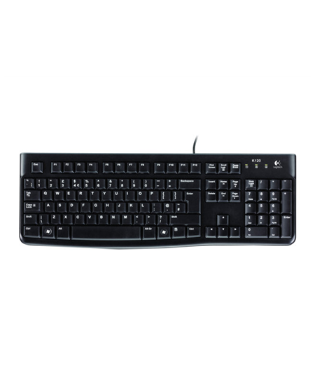 Logitech | Desktop MK120 | Wired keyboard | USB | Mouse included | US | Black