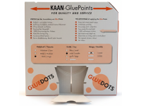 Klijų taškeliai rulonėlyje KAAN Glue Dots, 10 mm, vidutinio lipnumo, 1000 vnt.