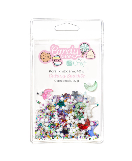 Karoliukai stikliniai GALAKTIKA 40g