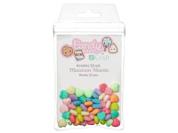 Karoliukai akriliniai ŠIRDUTĖS 50vnt.