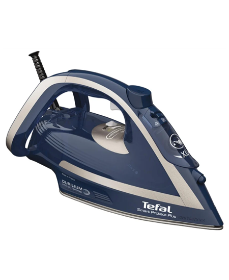 TEFAL | FV6872E0 | Steam Iron | 2800 W | Water tank capacity 270 ml | Continuous steam 40 g/min | Blue/Silver