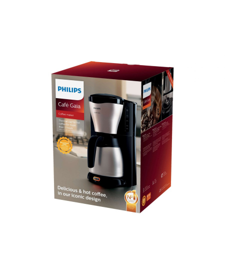 Philips | Coffee Maker | HD7546/20 | Drip | 1000 W | Black/Metal