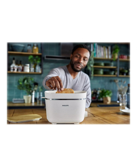 Philips | Toaster | HD2640/10 Eco Conscious Edition | Power 830 W | Number of slots 2 | Housing material 100% Bio-based plastic 