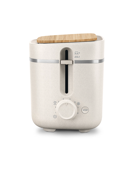 Philips | Toaster | HD2640/10 Eco Conscious Edition | Power 830 W | Number of slots 2 | Housing material 100% Bio-based plastic 