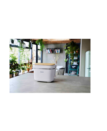 Philips | Toaster | HD2640/10 Eco Conscious Edition | Power 830 W | Number of slots 2 | Housing material 100% Bio-based plastic 