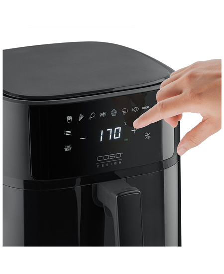 Caso Designer Air Fryer | AirFry 6.0 | Power 1700 W | Capacity 6 L | Black