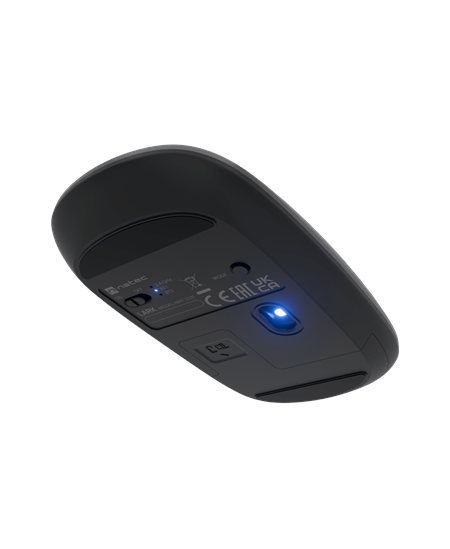 Natec | Mouse | Lark | Wireless | 2.4 GHz, Bluetooth | Anthracite
