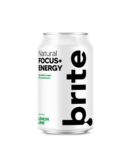 Energinis gėrimas BRITE, citrinos ir laimo skonio, 330 ml, skardinė