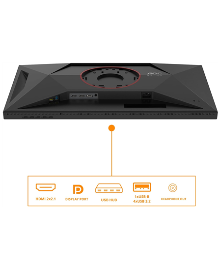 AOC | U27G4XM | 27 " | Fast IPS | UHD | 16:9 | 160 Hz | 1 ms | 3840 x 2160 pixels | 1200 cd/m² | HDMI ports quantity 1 | B