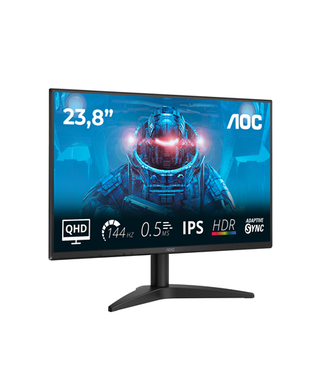 AOC | Q24B36X | 24 " | IPS | QHD | 16:9 | 144 Hz | 4 ms | 2560 x 1440 pixels | 300 cd/m² | HDMI ports quantity 1 | Black