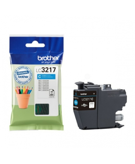 Brother LC3217 (LC3217C) Rašalinė kasetė, Žydra