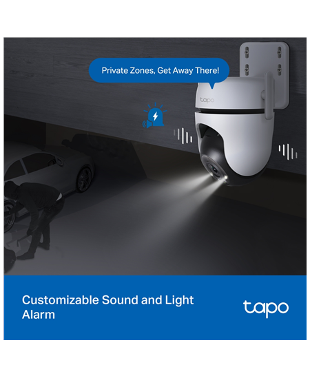 TP-LINK | Pan/Tilt Security Wi-Fi Camera | Tapo C520WS | Dome | 4 MP | 3.18 mm/F1.6 | IP66 | H.264 | MicroSD, up to 512 GB