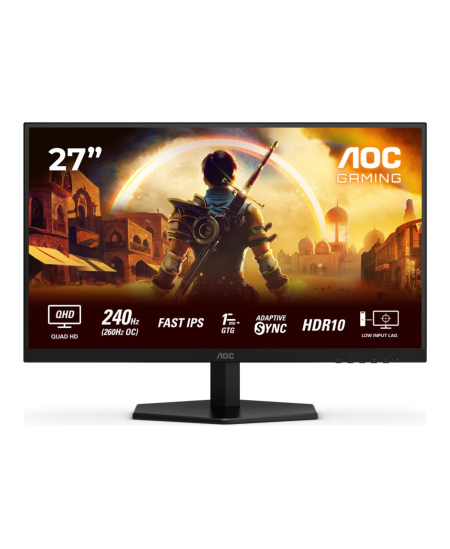 AOC | Q27G42ZE | 27 " | IPS | QHD | 16:9 | 260 Hz | 1 ms | 2560 x 1440 pixels | 300 cd/m² | HDMI ports quantity 1 | Black