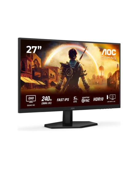 AOC | Q27G42ZE | 27 " | IPS | QHD | 16:9 | 260 Hz | 1 ms | 2560 x 1440 pixels | 300 cd/m² | HDMI ports quantity 1 | Black