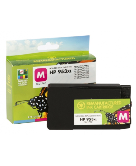 Neoriginali Static Control HP 953XL (F6U17AE) Rašalinė kasetė, Purpurinė (New chip)