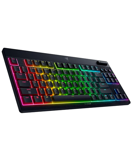 Razer | BlackWidow V4 Low-Profile HyperSpeed | Keyboard | Wireless | US | Bluetooth | Black | Orange Switches