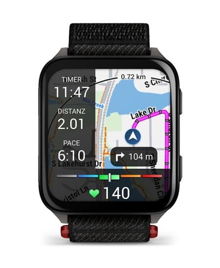 Garmin Venu X1 Išmanusis laikrodis Black, Slate Titanium Caseback / Black ComfortFit Nylon Band