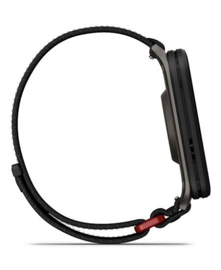 Garmin Venu X1 Išmanusis laikrodis Black, Slate Titanium Caseback / Black ComfortFit Nylon Band