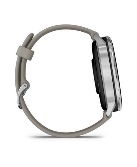 Garmin Venu 4 Išmanusis laikrodis 45 mm Silver / Silver Gray Silicone Band