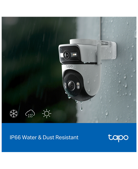 TP-LINK | Dual Lens Security Wi-Fi Camera | Tapo C545D | Dome | 3 MP | 6mm | IP66 | H.264 | MicroSD, up to 512 GB