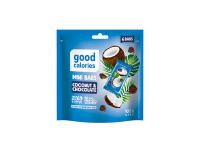 Mini riešutų batonėliai GOOD CALORIES su kokosais ir šokoladu, 102 g