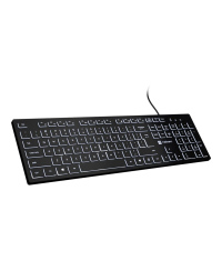 Natec | Herring Glow | Keyboard | Wired | US | Black | USB-A