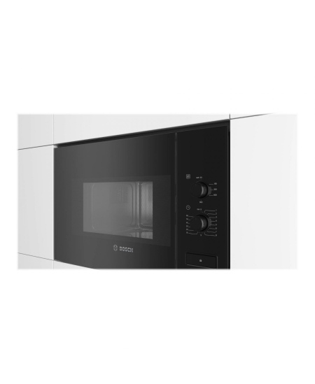 Bosch Microwave Oven BFL520MB0 20 L,  Rotary knob, 800 W, Black, Built-in, Defrost function