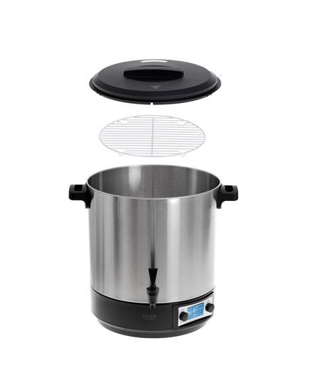 Adler | Electric pot/Cooker | AD 4496 | 2600 W | 28 L | Stainless steel/Black