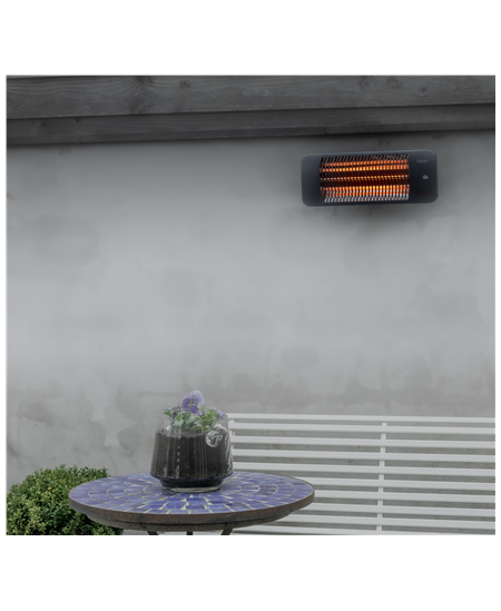 SUNRED Heater LUG-2000W, Lugo Quartz Wall  Infrared, 2000 W, Grey, IP24