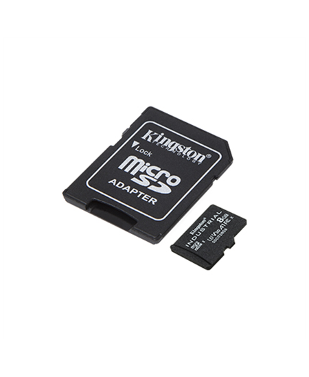 Kingston | UHS-I | 8 GB | microSDHC/SDXC Industrial Card | Flash memory class Class 10, UHS-I, U3, V30, A1 | SD Adapter