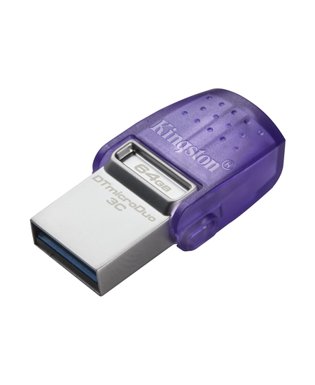 Kingston | DataTraveler | DT Micro Duo 3C | 64 GB | USB Type-C and Type-A | Purple