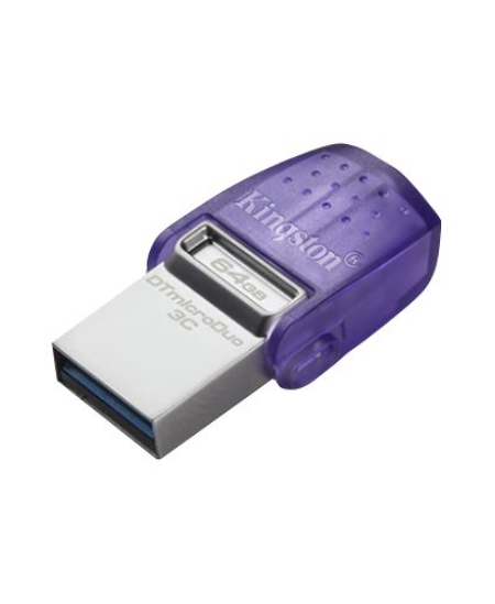 Kingston | DataTraveler | DT Micro Duo 3C | 64 GB | USB Type-C and Type-A | Purple