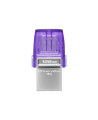 Kingston | DataTraveler | DT Micro Duo 3C | 128 GB | USB Type-C and Type-A | Purple