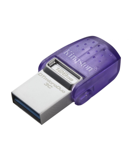 Kingston | DataTraveler | DT Micro Duo 3C | 128 GB | USB Type-C and Type-A | Purple