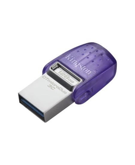 Kingston | DataTraveler | DT Micro Duo 3C | 128 GB | USB Type-C and Type-A | Purple