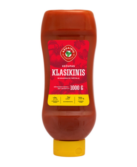 Kečupas KĖDAINIŲ Klasikinis, 1000 g