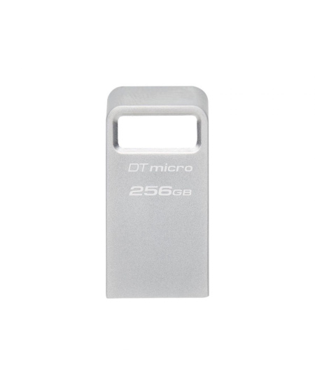 Kingston | USB 3.2 Flash Drive | DataTraveler micro | 256 GB | USB 3.2 | Silver