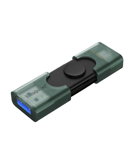 Kingston DataTraveler Duo | 128 GB | USB 3.2 Gen 1 | Black/Green